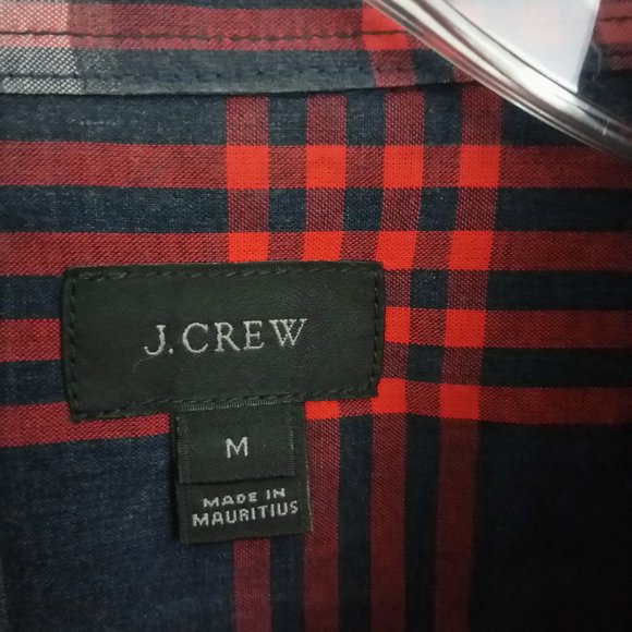 J. Crew Men's 100% Cotton Plaid Button Down Shirt - Picture 4 of 14